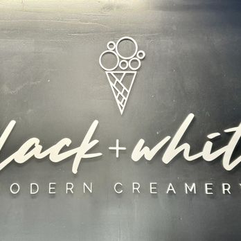 Black+White Modern Creamery - Ice Cream & Frozen Yogurt Near Me - San Antonio, Texas