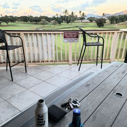 Jolene's By The Bay - Kaneohe - Relaxing views at Jolene's Bayview after hitting some golf balls