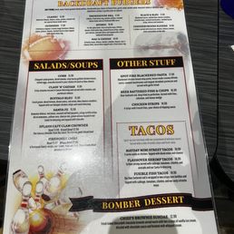 Menu as of Feb 2026