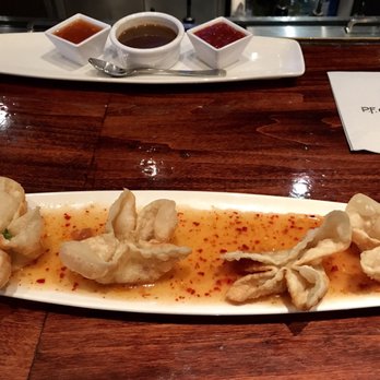 P.F. Chang's - Crab wontons in spicy plum sauce - Chinese Near Me - San Antonio, Texas P.F. Chang's - Crab wontons in spicy plum sauce - Chinese Near Me - San Antonio, Texas