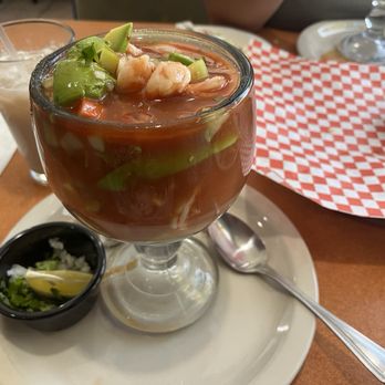 La Concha Coastal Mexican - Shrimp cocktail / cóctel de camarón - Seafood Near Me - Redlands, California