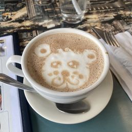 Nutellaccino latte art'
