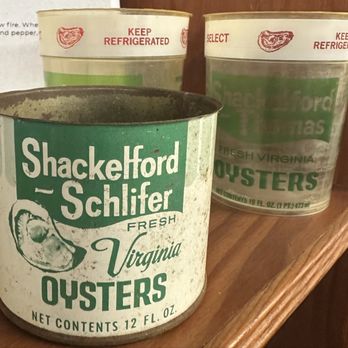 Buck's Store Museum - Antique oyster can - Museums Near Me - Hayes, Virginia