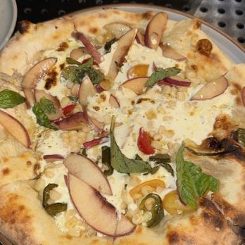 Sylva - White Peach Pizza.. INCREDIBLE - New American Near Me - Tahoe City, California