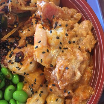 Chaodown Poki - Delicious shrimp, yellowtail, and spicy tuna! - Hawaiian Near Me - Roseville, California