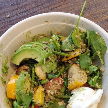 Avo - Half eaten burrata sunshine bowl - Sandwiches Near Me - Brooklyn, New York