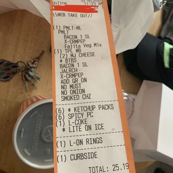 Whataburger - What was ordered - Burgers Near Me - Marshall, Texas