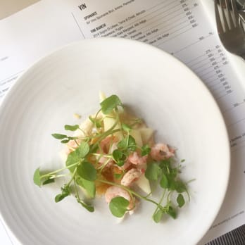 Scarpetta - White asparagus, shrimps, bagna cauda, lemon & herbs - Italian Near Me - København N, 84