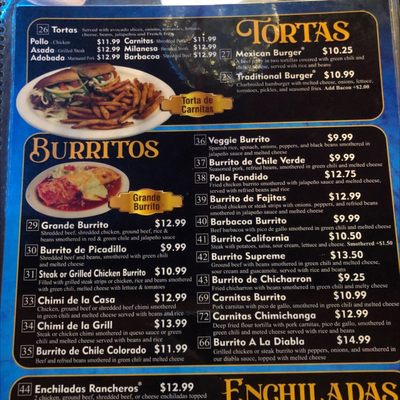 Menu photo 6 Old Santa Fe Mexican Grille Littleton, CO