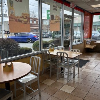 Burger King - Front from sitting area - Burgers Near Me - Irvington, New Jersey Burger King - Front from sitting area - Burgers Near Me - Irvington, New Jersey