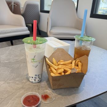 Teavoli Boba - Oolong milk tea, fries, and the house special fruit tea - Bubble Tea Near Me - Dublin, California Teavoli Boba - Oolong milk tea, fries, and the house special fruit tea - Bubble Tea Near Me - Dublin, California