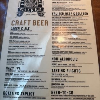 Firestone Walker Brewing- Buellton - menu - Brewpubs Near Me - Buellton, California