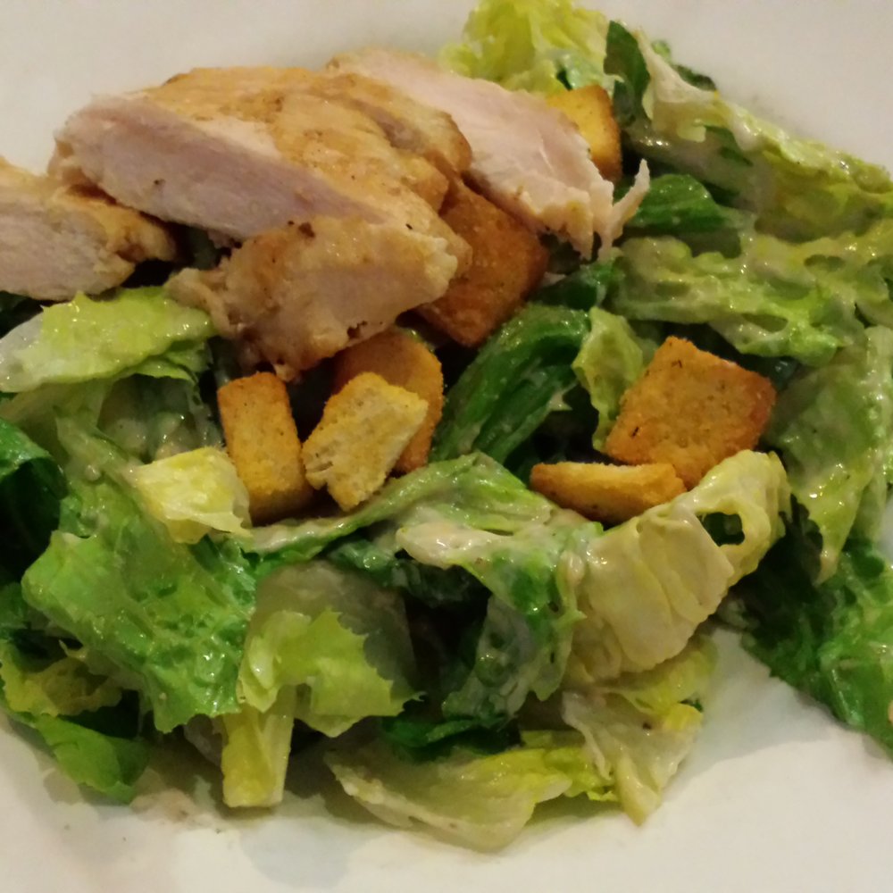 Decent chicken caesar salad.