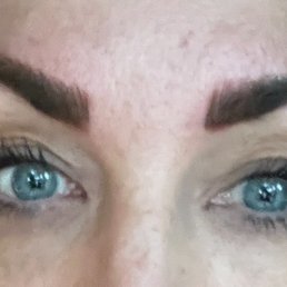 Crooked, too dark, way too thick brows