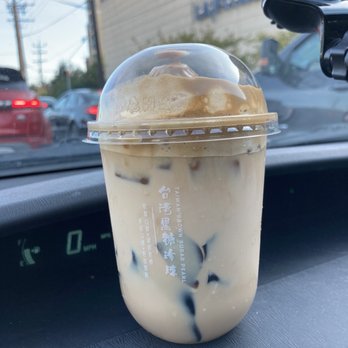 TBaar - Dalgona Black Milk Tea with herbal jelly - Bubble Tea Near Me - North Bethesda, Maryland TBaar - Dalgona Black Milk Tea with herbal jelly - Bubble Tea Near Me - North Bethesda, Maryland