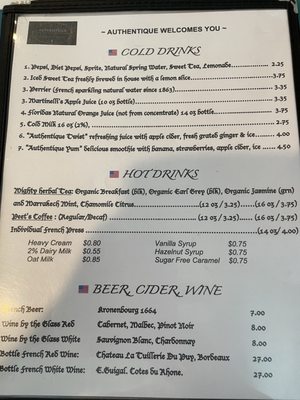 Menu photo 1 Authentique Simpsonville, SC