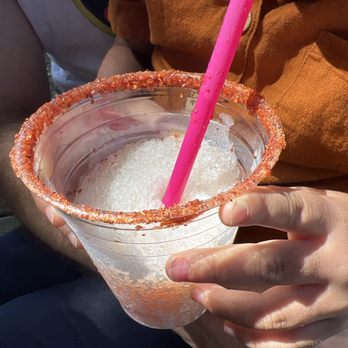 Casa Solano Orchards - Non- alcoholic tahin & chamoy rimmed cider slushee - Farms Near Me - Oak Glen, California