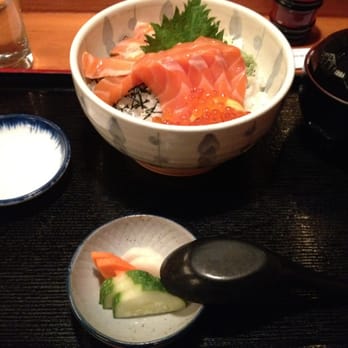 Soba-ya - Salmon and roe over rice - Japanese Near Me - New York, New York