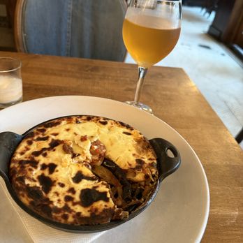 Phos - Piping hot Mousaka, Orange wine. Delicious. - Greek Near Me - Catskill, New York