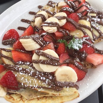 Stacks Pancake House - Strawberry and banana crepes. - Breakfast & Brunch Near Me - Irvine, California