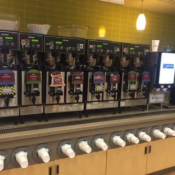 Cumberland Farms - a row of coffee machines - Convenience Stores Near Me - BRIDGEWATER, Massachusetts
