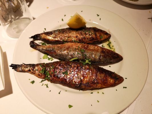 Photo of Club Espagnol de Québec - Montréal, QC, CA. three grilled fish on a plate