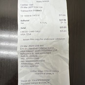 Nanding's Bakery - Receipt - Bakeries Near Me - Waipahu, Hawaii
