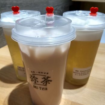 Mi Tea - Cheese-covered peach oolong, rose milk oolong, & cheese-covered jasmine green tea - Bubble Tea Near Me - Edison, New Jersey Mi Tea - Cheese-covered peach oolong, rose milk oolong, & cheese-covered jasmine green tea - Bubble Tea Near Me - Edison, New Jersey