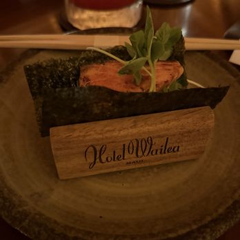 The Birdcage - Salmon hand roll - Lounges Near Me - Wailea, Hawaii