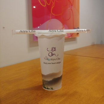 Aiyu Cha - Green Peach Tea - Bubble Tea Near Me - Westminster, California