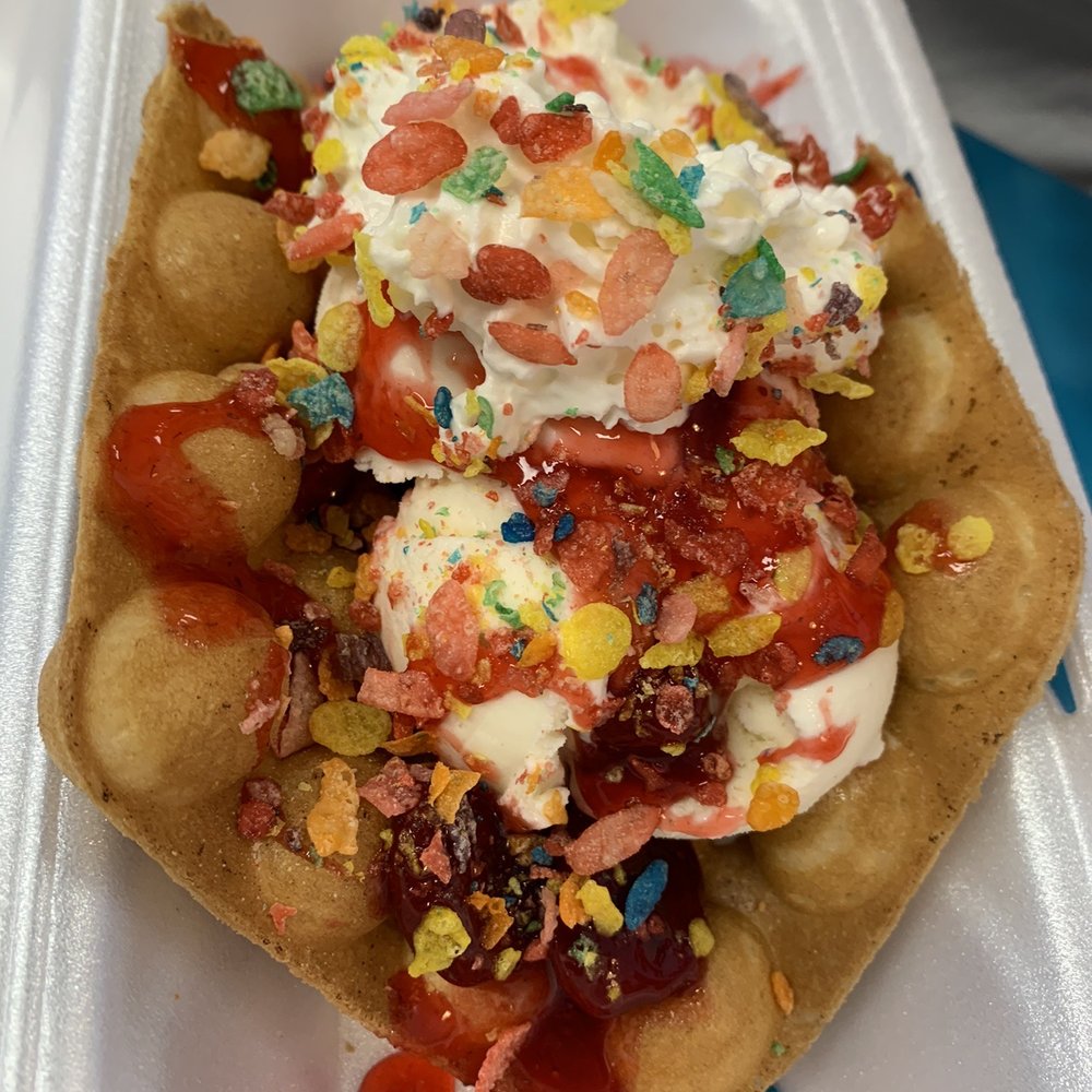 Chill Bar Ice Cream - Puffle cone - Desserts Near Me - Temple Terrace, Florida Chill Bar Ice Cream - Puffle cone - Desserts Near Me - Temple Terrace, Florida
