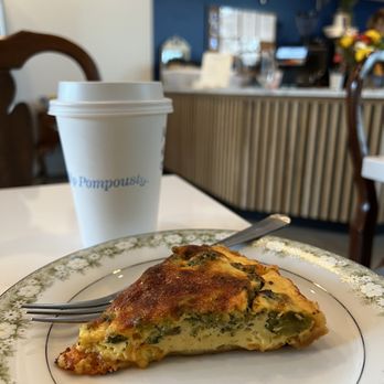 Highfalutin Coffee Roasters - a slice of quiche - Coffee & Tea Near Me - Charleston, South Carolina Highfalutin Coffee Roasters - a slice of quiche - Coffee & Tea Near Me - Charleston, South Carolina