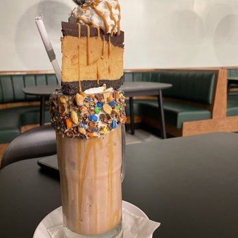 Coco and Hazel - a milkshake with chocolate, caramel, and sprinkles - Desserts Near Me - Richmond, Virginia