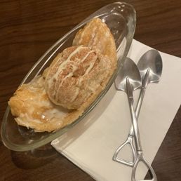D007. Banana Roti with Coconut Ice Cream