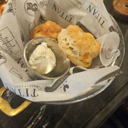 Biscuit with butter.