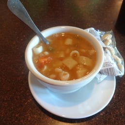Pasta fagioli soup, at Unlce Sam's Restaurant in Bristol, CT.