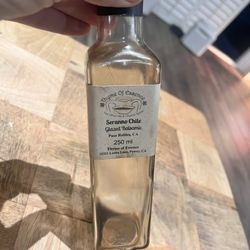 Thyme of Essence - Empty bottle of seranno chille glazed balsamic