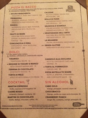 Menu photo 5 Pan di Bacco Cabo San Lucas, BCS Menu photo 5 Pan di Bacco Cabo San Lucas, BCS