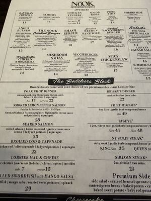 Menu photo 2 The Nook Smokehouse & Grille Massillon, OH Menu photo 2 The Nook Smokehouse & Grille Massillon, OH