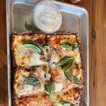 Wrecktangle Pizza - Margarita pizza with ranch - Pizza Near Me - Minneapolis, Minnesota
