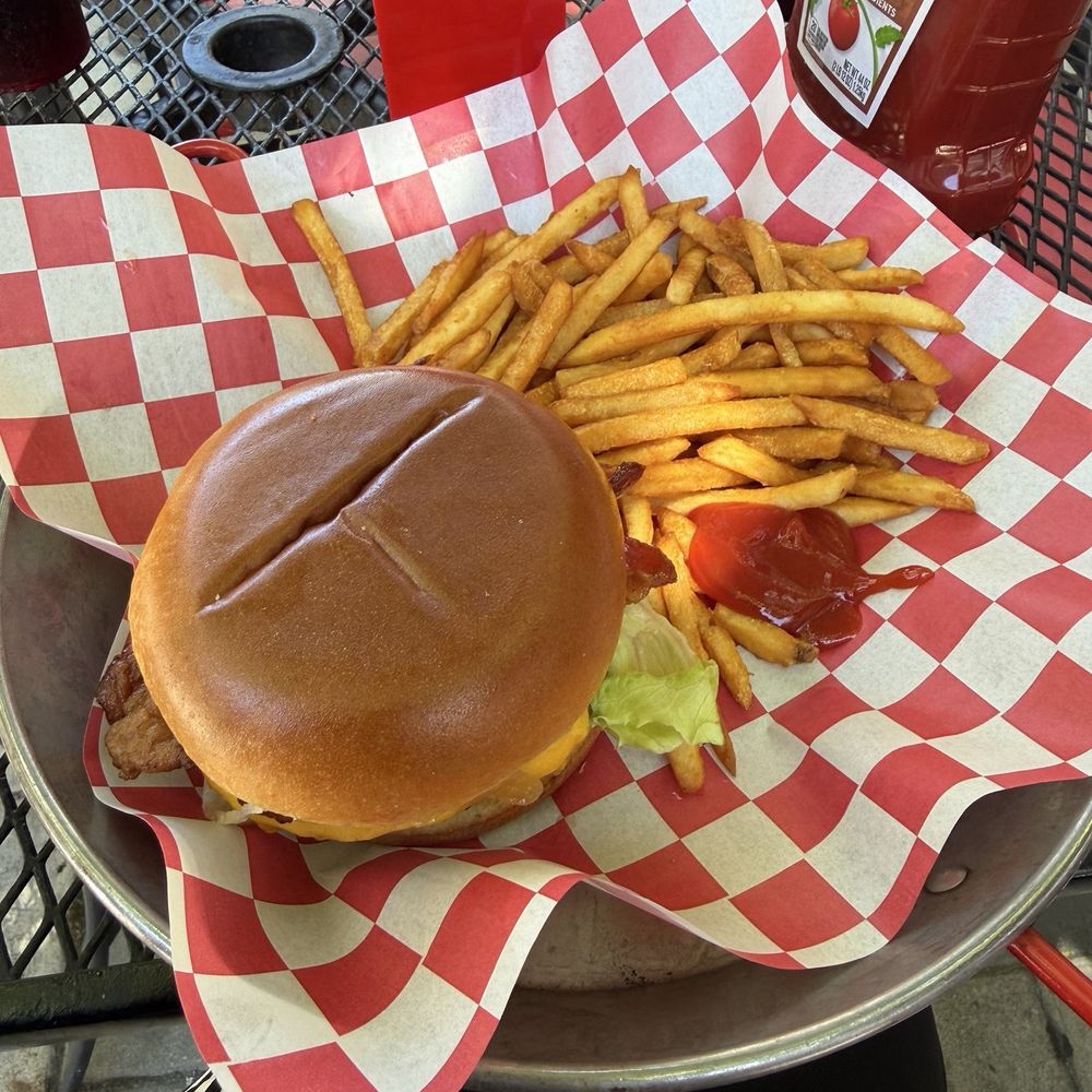 Sur Burger - SUR Bacon Burger(3) with crispy fries - Burgers Near Me - Monterey, California