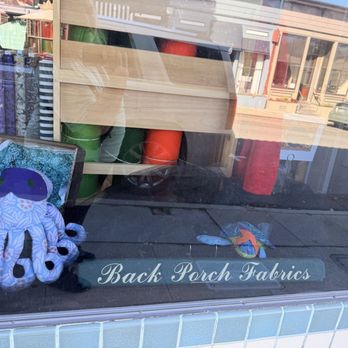 Back Porch Fabrics - store front - small animal creations dressed up for Halloween! - Fabric Stores Near Me - Pacific Grove, California Back Porch Fabrics - store front - small animal creations dressed up for Halloween! - Fabric Stores Near Me - Pacific Grove, California