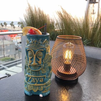 High Rooftop Lounge - Zaya tiki glass - Lounges Near Me - Venice, California