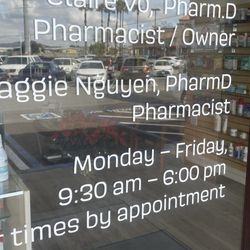 Welcare Pharmacy - Hours as of April 2024