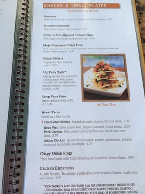Menu photo 8 Bahama Breeze Fort Myers, FL
