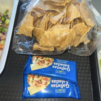 Ceviche Ceviche - Crackers are standard, I wanted the tortillas as well. Great choice! - Seafood Near Me - Harlingen, Texas Ceviche Ceviche - Crackers are standard, I wanted the tortillas as well. Great choice! - Seafood Near Me - Harlingen, Texas