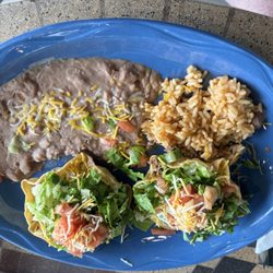 Dos Hermanas Mexican/American Steakhouse - Tostada Plate