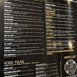 Good Time Charleys - Cocktail and Iced Tea menu 2024