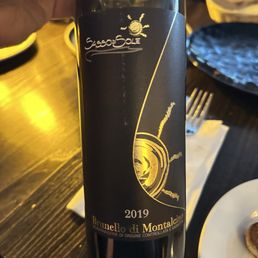 Wine we ordered.