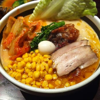 Ramen Parlor - Pork flavor with corn and kimchee - Ramen Near Me - San Mateo, California Ramen Parlor - Pork flavor with corn and kimchee - Ramen Near Me - San Mateo, California